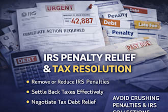 resolve irs tax penalties and negotiate tax debt relief