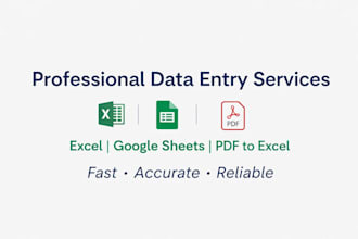 do accurate data entry, copy paste and web research