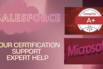 assist you in your microsoft, comptia, salesforce certifications
