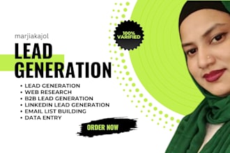 do b2b and linkedin lead generation with manual web research