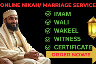 offer online nikah witness wali islamic marriage