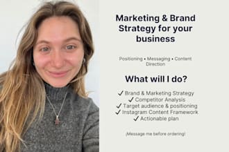 create your marketing and brand strategy