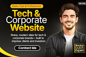 design and develop a modern tech or corporate website
