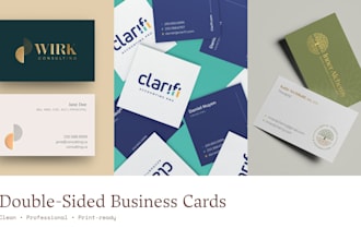 design a professional business card ready for print