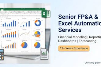 do senior fp a and financial modeling and excel automation