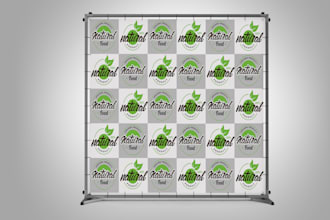 design a custom step and repeat or event backdrop banner