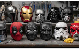 sculpt 3d cosplay model 3d mask 3d helmet cosplay armor 3d anime mask stl