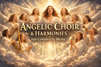 create angelic choir vocals and harmonies for cinematic music