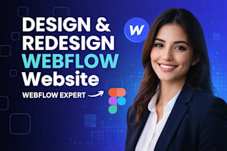 design webflow website, or develop webflow website, webflow expert