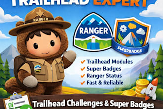 do your salesforce trailhead challenges and super badges