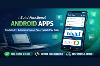 create android apps with full functionality
