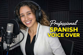 record a professional spanish voice over for e learning
