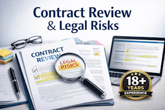 review your contract and highlight legal risks within 24h
