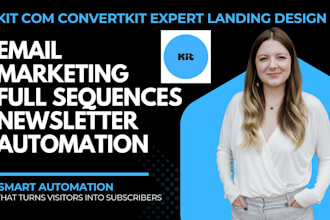 kit landing page converkit email automation newsletter template marketing expert