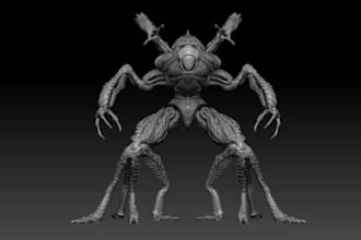 visualize and sculpt3d avatar,creatures,human figure,solidwork model,stl statues