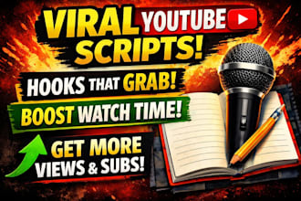 write viral youtube scripts with strong hooks and storytelling