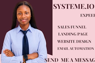 systeme io sales funnel, systeme io website landing page, online course