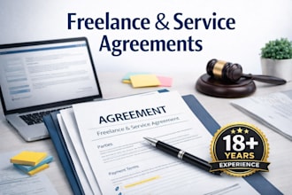 draft a simple freelance or service agreement for your business