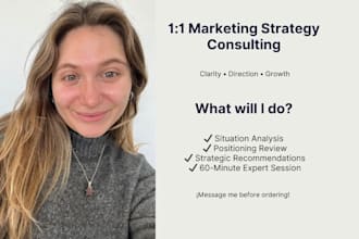 provide strategic marketing consulting for your business