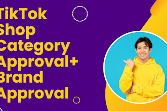 approve tiktok shop brand and category professionally