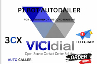 set up p1 voip bot, sip trunk, call center automation with did number