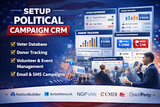 politcal campaign crm nationbuilder actionnetwork ngpvan cmdi crimson goodparty