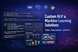 custom nlp and machine learning solutions using python and deep learning