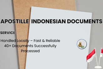apostille your indonesian documents quickly and reliably
