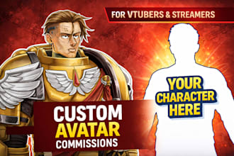 create your vtuber avatar with your features for streaming