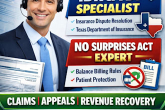medical billing and rcm expert  idr, tdi and no surprises act specialist
