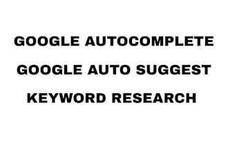 do google autocomplete, autosuggest and keyword research