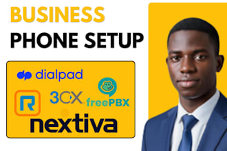 setup ringcentral 3cx nextiva dialpad freepbx phone system