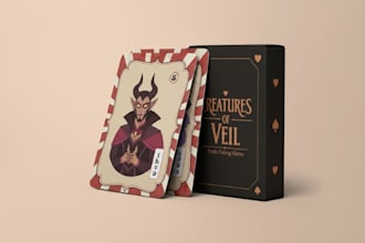 construct card box design playing card box mockup, tcg card game box, card box