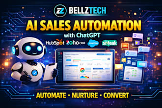 create ai sales automation with chatgpt hubspot zoho crm salesforce keap streak