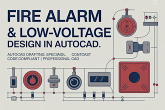 do fire alarm and low voltage design in autocad
