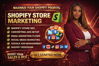 boost shopify sales, promote ecommerce website marketing meta google ads traffic