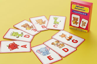 design educational memory card, card game, playing cards, memory card, kids card