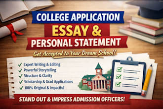 craft a winning personal statement for college and university admission