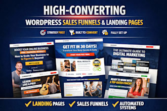 build wordpress sales funnel landing page wordpress website sequeeze page