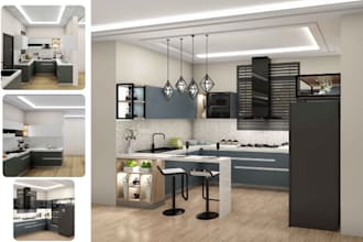 design kitchen cabinet, kitchen layout in 2020 design with 3d rendering