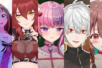 create a custom png vtuber model, anime vtuber avatar for twitch