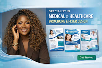 design medical, health brochure, clinic flyer, dental flyer, trifold brochure