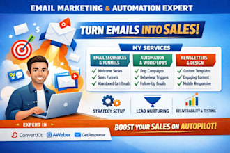 email marketing automation newsletter using getresponse aweber convertkit