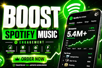 do spotify music promotion consultation to get 20,000 followers, listeners fast