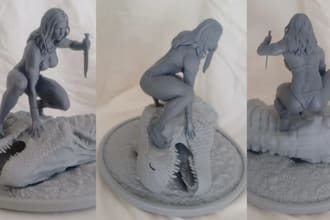 create animal printing stl file rabbit model articulated animal model blender