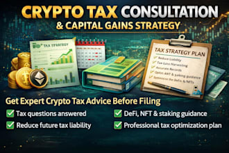 provide crypto tax consultation and capital gains strategy