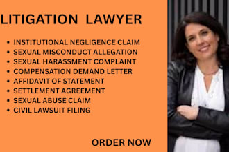 handle sexual abuse disputes,harassment,sexual misconduct and compensation cases