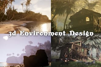 create professional 3d environments and animations