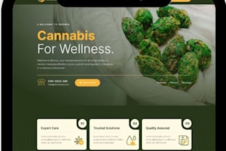 build a cannabis hemp website flower cbd vape store for you