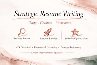 write or rewrite a professional ats optimized resume